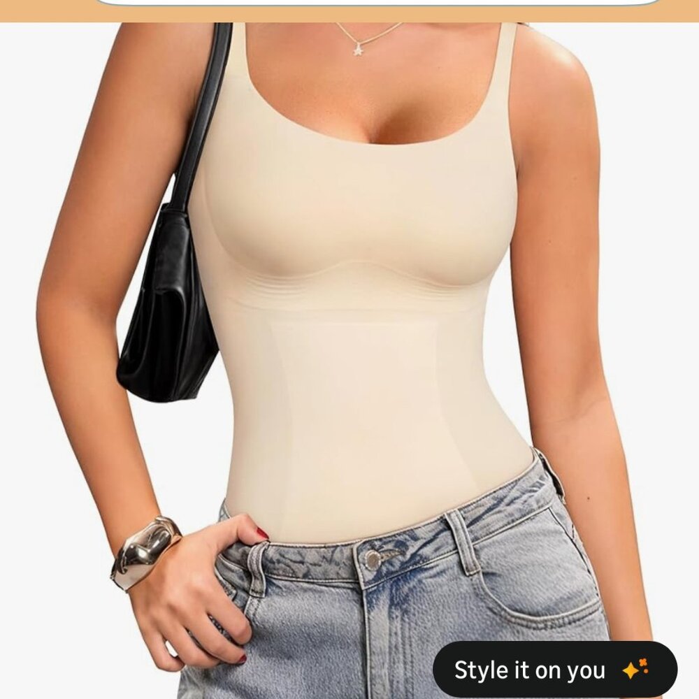 Women's shapewear tank-new with tags beige Size M
